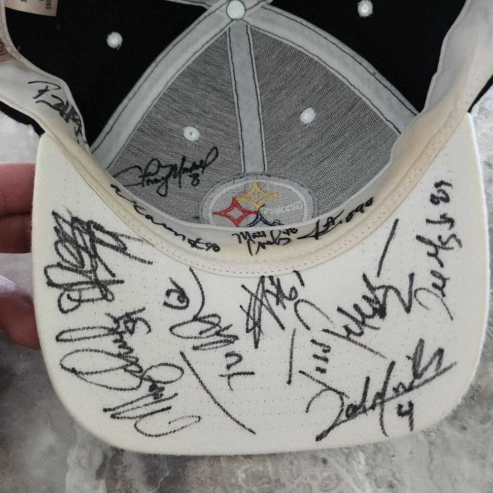 Pittsburgh Steelers 2004 Training Camp Hat Cap Signed St. Vincent College - Picture 3 of 4